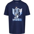 thumbnail image 3 of Camiseta Messi para niño, corte slim fit, estampado gráfico, algodón, azul oscuro, 3 of 4