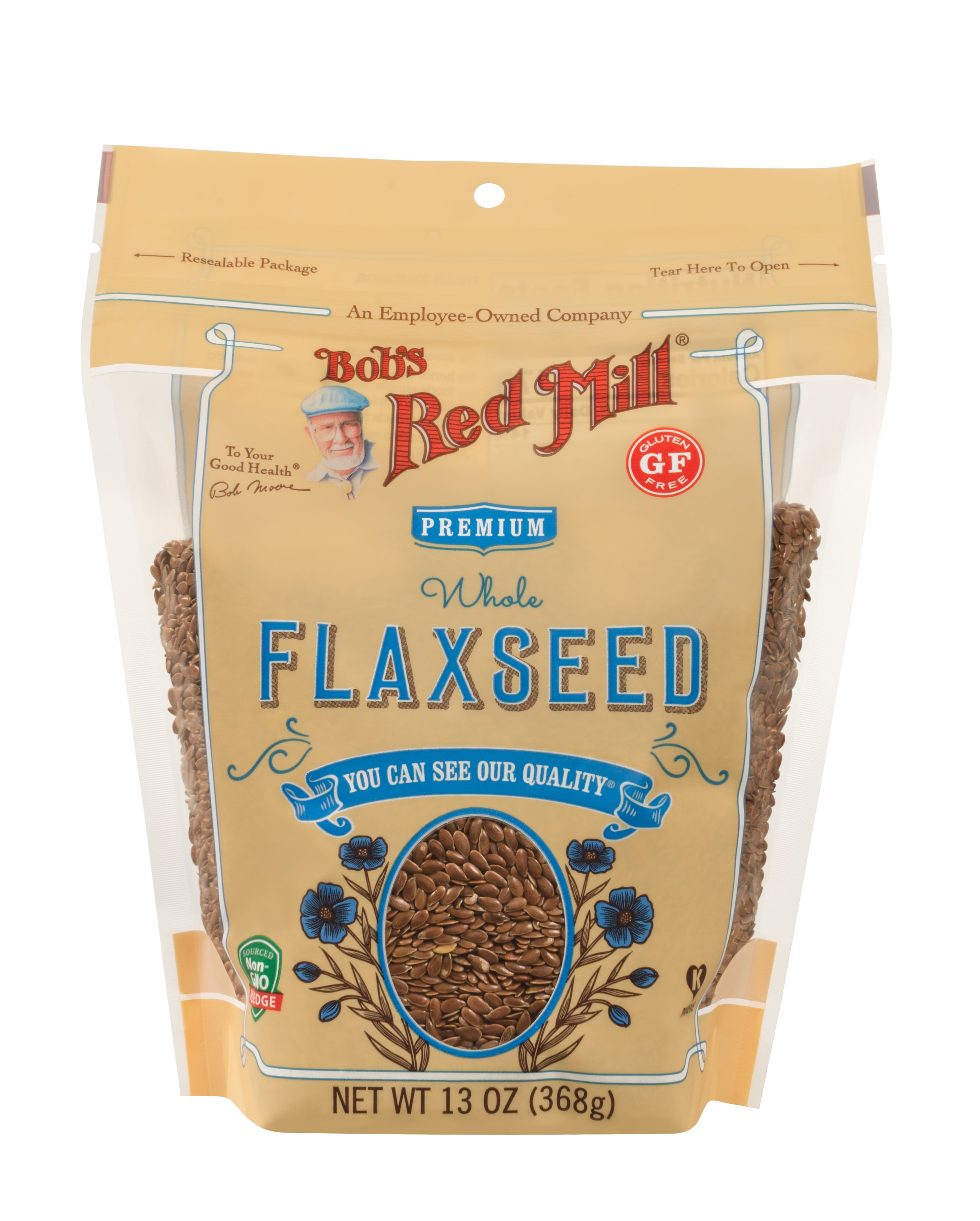 Bob's Red Mill Raw Whole Brown Flaxseed, 13ounce