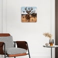 thumbnail image 2 of Square Wall Clock,Deer Standing In Tall Grass With Large Antlers,Silent Non-Ticking Wall Clock Decor for Home Office Kitchen Living Room Bedroom(12inch), 2 of 4