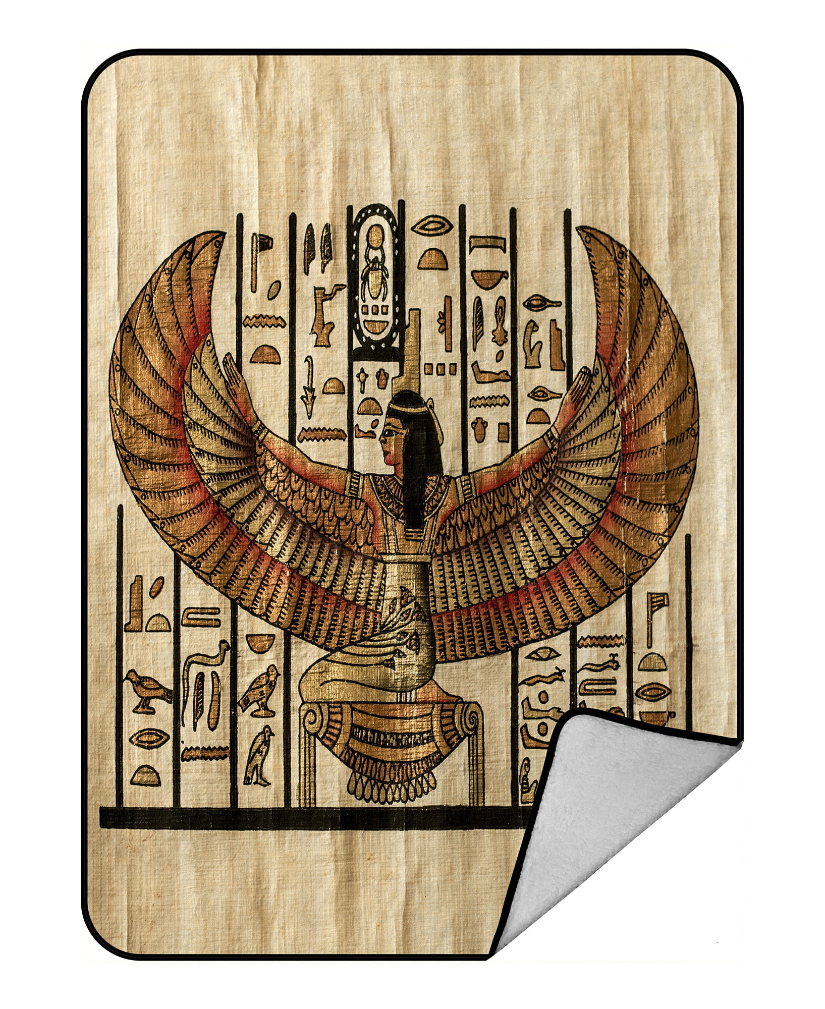 ECZJNT Egyptian parchment which depicts ancient God Throw Blanket