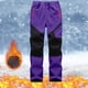 thumbnail image 4 of Pantalones largos para niños y niñas, a la moda, de color sólido, cálidos, resistentes al viento y al agua, para exteriores, senderismo, esquí, pantalones para niños., 4 of 5