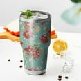 thumbnail image 3 of 30oz Pioneer Flower Tumblers Stainless Steel Tumbler with Lid and Straw,Vacuum Insulated Double Wall Travel Tumbler Cups Mug with Cleaning Brush for Coffee,Tea, 3 of 7