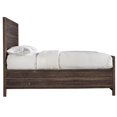 thumbnail image 6 of Bowery Hill Farmhouse Metal California King Solid Wood Panel Bed in Espresso, 6 of 6