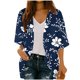 thumbnail image 2 of Xuyuer Spring Beach Cover-Up Cardigan - Women's 3/4 Sleeve Casual Shirt for Summer Seaside Outings, Resort Vacations, Breezy Seasonal Layering Top & Coastal Stroll Essentials, 2 of 7