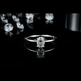 thumbnail image 4 of TwoBirch 1 Carat Moissanite Oval Solitaire in Platinum Plated Sterling Silver (CERTIFIED)(Size 9), 4 of 8