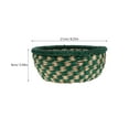 thumbnail image 2 of MLINS Rattan Woven Basket for Organizing Fruits Shallow Serving Tray for Kitchen Counter Decorative Basket for Living Room, 2 of 7