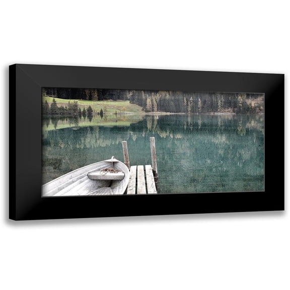 Allen, Kimberly 14x9 Black Modern Framed Museum Art Print Titled - Boat Dock
