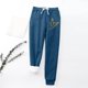 thumbnail image 3 of Gibobby Pantalones deportivos para mujer invierno Pantalones de terciopelo sólido cálido con bolsillos para mujer, pantalones para mantener el calor(A,M), 3 of 4