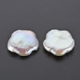 thumbnail image 3 of Natural Keshi Pearl Beads Cultured Freshwater Pearl No Hole/Undrilled Flower Seashell Color 18-21x18-21x4-5mm, 3 of 6