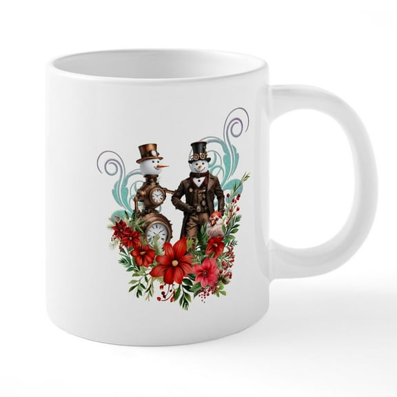 CafePress - A Steampunk Snowman Mugs - 20 Oz White Ceramic Mega Mug