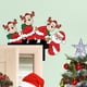 thumbnail image 4 of Santa Claus Wapiti Wooden Door Corner Sticker Holiday Party Door Corner Decoration Sticker, 4 of 5