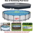 Pool Cover with Automatic Drain Above Ground Pool Cover, Easy