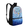 thumbnail image 2 of HUIACONG Blue Dino Star Kids Backpack for Middle School Students Large Capacity Ergonomic Padded Straps for Boys Girls Ages 6‑18 Back to School Daily Use, 2 of 6