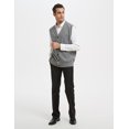 thumbnail image 5 of TOPTIE Men's V-Neck Slim Fit Casual Suit Vests-Solid Black-XL, 5 of 8