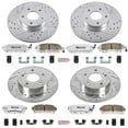thumbnail image 3 of PowerStop Front and Rear Z26 Street Warrior Carbon-Fiber Ceramic Brake Pad and Drilled and Slotted Rotor Kit Fits: INFINITI NISSAN Select Models K2706-26, 3 of 9