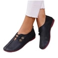thumbnail image 5 of Miluxas Women's Flats Shoes Ballet Flats Dress Shoes Comfortable Leather Slip on Shoes for Women Black 9(42), 5 of 6