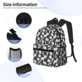 thumbnail image 5 of Daiia Tulips Flowers School Backpack for Men Women, Unisex Large Waterproof Bookbag Schoolbag Casual Daypack for High School/College/Teens/Travel/Work Black, 5 of 8
