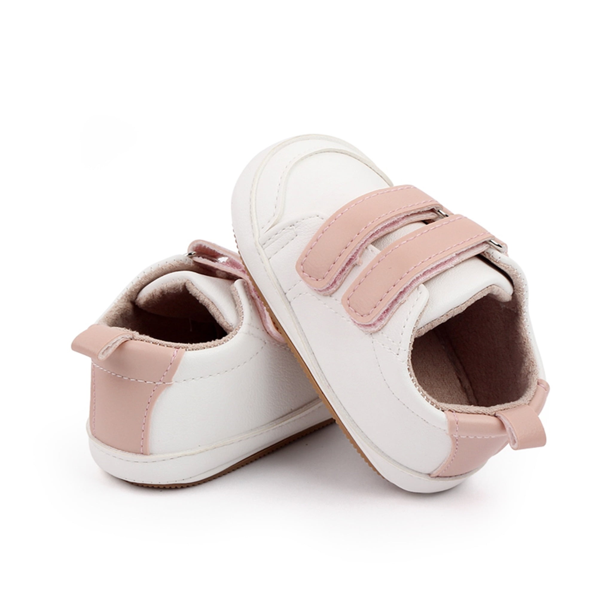 Baby Fashionable Solid Leather Antiskid Prewalker Shoes