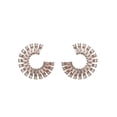 thumbnail image 1 of Aretes de oro laminado con piedras transparentes, 1 of 6