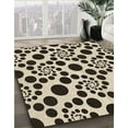 thumbnail image 2 of Ahgly Company Indoor Round Patterned Golden Blonde Gold Area Rugs, 4' Round, 2 of 6