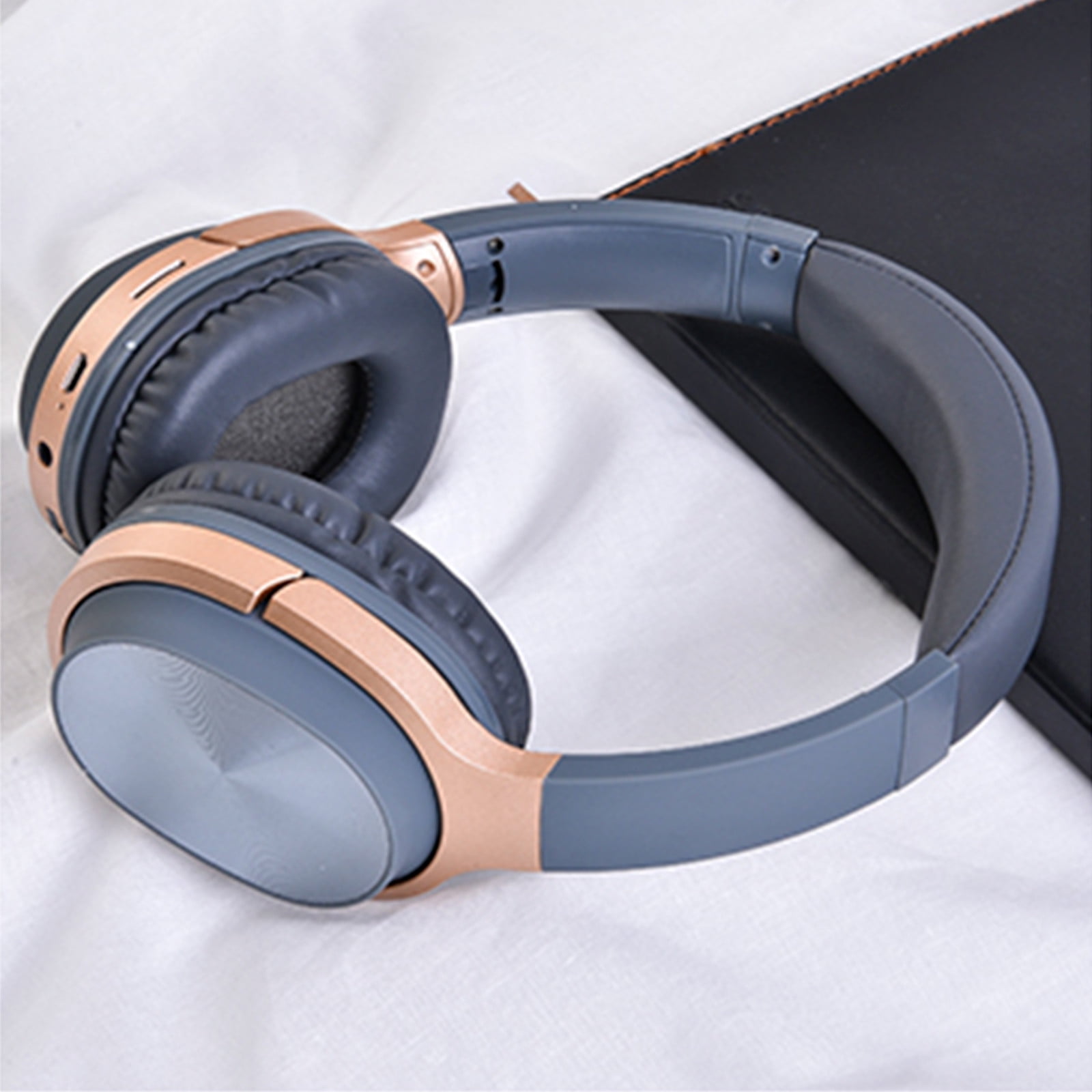 Wireless Headphones, Over Ear Bluetooth 5.0 with Microphone, Foldable Design and Enhanced Bass for Commuting, Gaming, Work