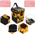 thumbnail image 2 of Sunflower seamless printing Foldable Car Trash Can with Lid, Leak-Proof Hanging Storage Bag - Car Trash Bin, Mini Trash Can, 2 of 6
