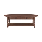 My Texas House Oval Coffee Table, Warm Brown