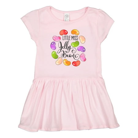 

Inktastic Little Miss Jelly Bean Gift Toddler Girl Dress