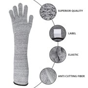1 Pair Anti-puncture Cut Arm Sleeve Cut Resistant Knit Sleeves Outdoor Work Safety Anti-cutting