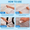 thumbnail image 5 of Sesiiduo Mattress Vacuum Bag for Moving, Vacuum Seal Mattress Bag for Memory Foam, Compression and Storage for Returns, Leakproof Valve and Double Zip Seal (Queen), 5 of 11