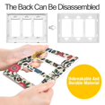 thumbnail image 4 of Yayeee Rocker Switch Wall Plate 1-Gang 4.6"x2.9" Home Decorative Outlet Cover, Vibrant Floral, 4 of 6