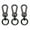 As Shown, variant on REACHISE Leash Snap Hooks, 3pcs Black