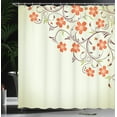 thumbnail image 3 of Ambesonne Floral Ladybugs Flowers Spring Shower Curtain Set, 3 of 4