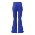 thumbnail image 6 of Cutuoiiu Women's Fashion Solid Color High Waist Flared Pants Casual Loose Yoga Flare Trousers Gifts, 6 of 7