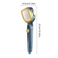 Handheld Pressurized Shower with Four Speed Water Stop Spray and One