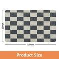 thumbnail image 4 of Large, Soft Microfiber Checkered Bath Mat | Non-Slip, Water Absorbent | 20x32in, Machine Washable Rug Runner for Bathroom & Hallway, 4 of 5