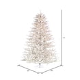 thumbnail image 3 of Vickerman 7.5' x 65" x Flocked Pistol Pine Artificial Pre-lit Christmas Tree, Warm White 3mm LED Lights., 3 of 5