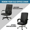 thumbnail image 6 of Shukii Waterproof Office Chair Covers Computer Chair Slipcovers Desk Chair Cover Universal Chair Protectors For Rotating Chair(Coffee,Small), 6 of 7