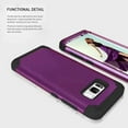 thumbnail image 3 of Dteck Galaxy S8 Case, Dteck Heavy Dual Layer Rugged Shockproof Case Hard PC Protective Back Cover For Samsung Galaxy S8, Purple, 3 of 7
