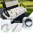 thumbnail image 5 of Golf Cart Seat Covers for 2 Seater,Spring Bird Microfiber Cart Seat Towel Blanket,Colored Leaf Branch Painting Watercolor Absorbent Breathable Non Slip Bench Seats Protector for Golf Course 51"x31", 5 of 9