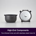 thumbnail image 5 of Tiger JPW-H18U Induction Heating Rice Cooker and Warmer with 14 Menu Presets and LCD Display (10-Cup, Mauve Black), 5 of 5