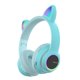 thumbnail image 1 of L450 Audífonos con música para colocar sobre la oreja Audífonos con orejas de gato que brillan inten Abanopi Azul, 1 of 7