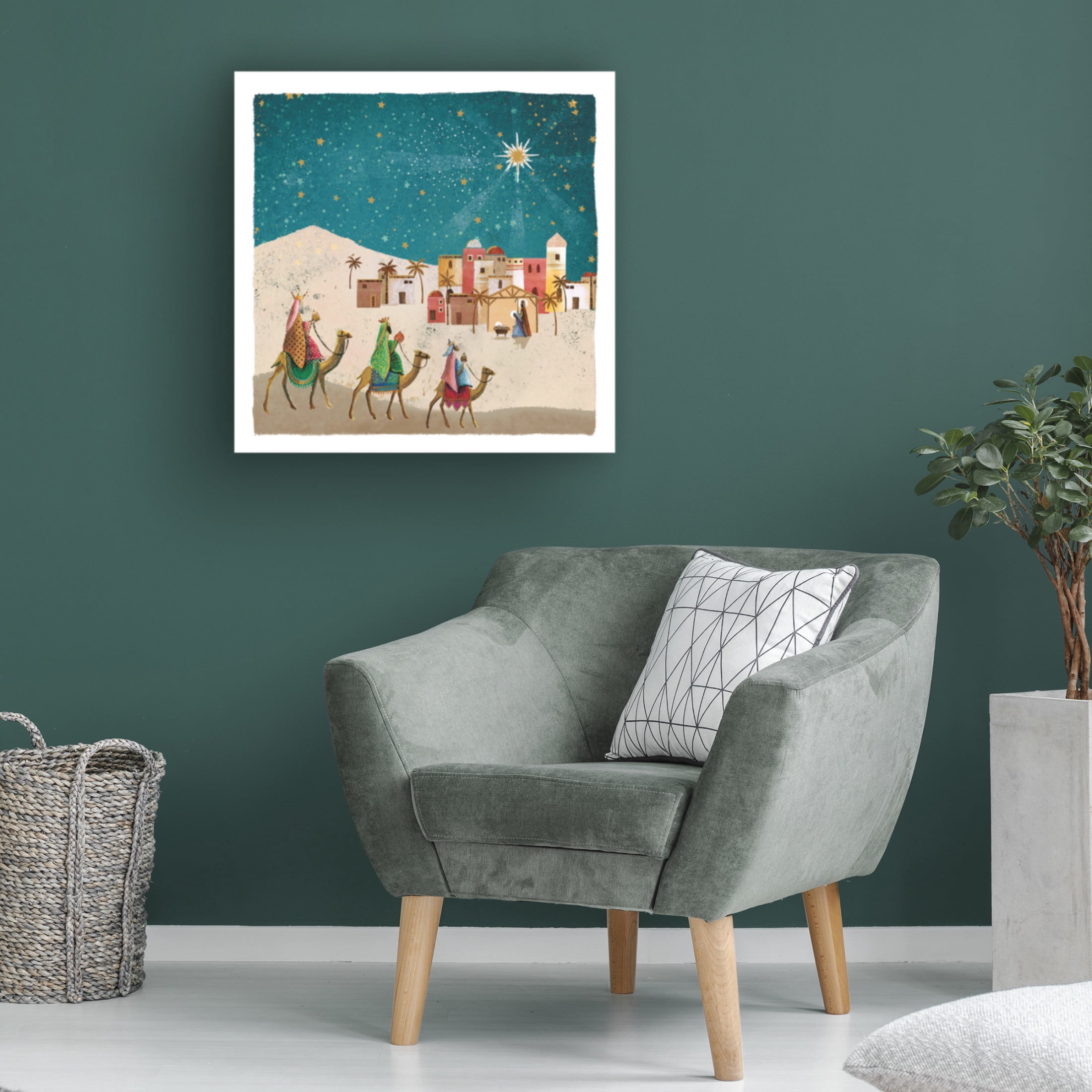 Canvas Wall Art - Paper Dove Co Ltd 'The Journey' Wall Art for Living Room, Bedroom, or Office Décor by Trademark Fine Art - 24 x 24 Inches