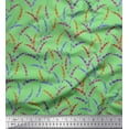 thumbnail image 1 of Soimoi Polyester Crepe Fabric Lavender Floral Print Fabric by Yard 42 Inch Wide, 1 of 3