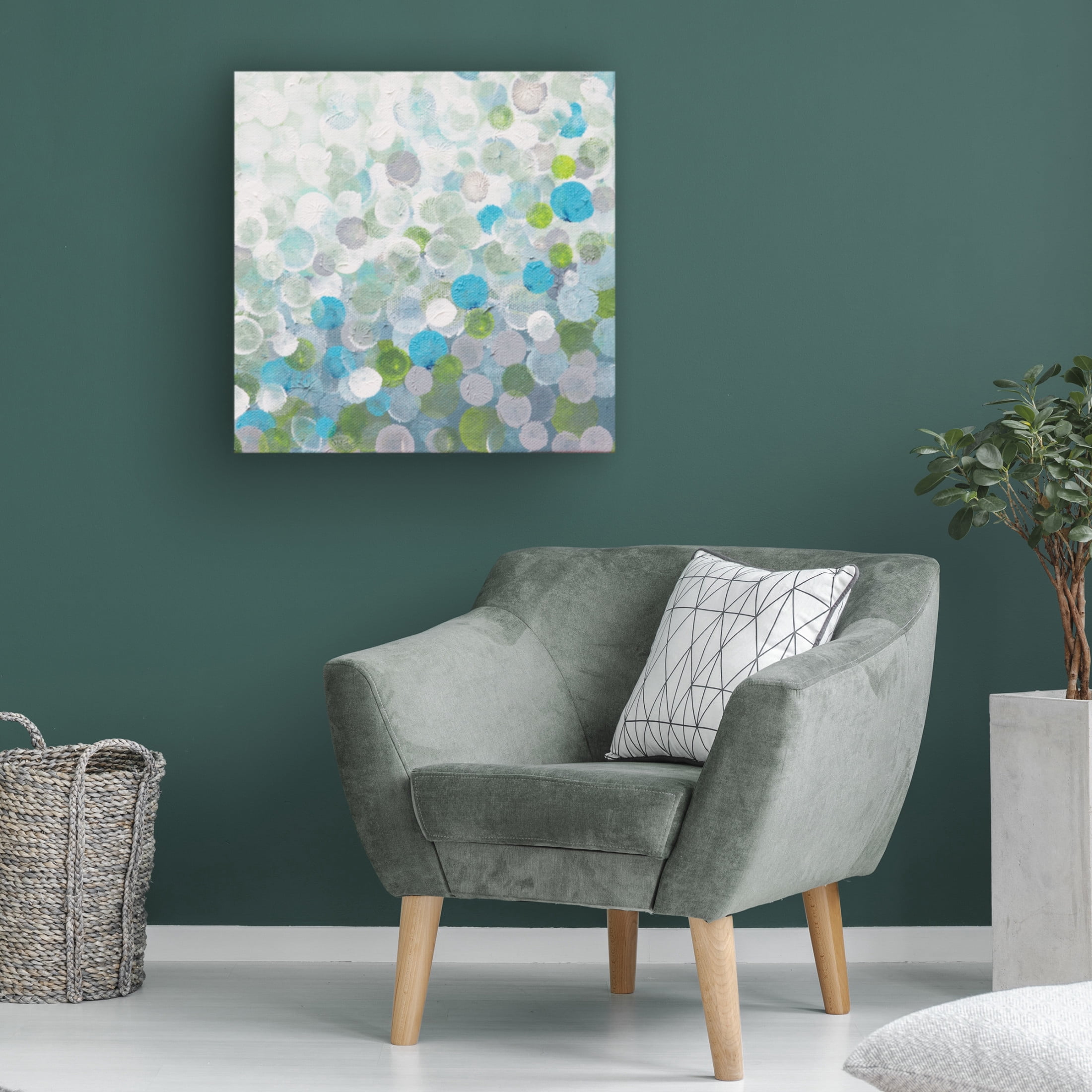 Canvas Wall Art - Hilary Winfield 'Infinity 3' Wall Art for Living Room, Bedroom, or Office Décor by Trademark Fine Art - 14 x 14 Inches