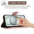 thumbnail image 3 of For Apple iPhone 16 Argyle Pattern PU Leather Wallet Case Magnetic Flip Cover 7-Card Slots Pocket With Detachable  Wrist Strap,Carol pink,For iPhone 16, 3 of 7