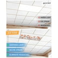 thumbnail image 6 of Fluorescent Light Covers for Ceiling Lights 3 Pack, Orange Spring Floral Magnetic Ceiling Light Covers 2x4ft for Classroom Office School, Watercolor Summer Botanical Overhead Drop Ceiling Light Shade, 6 of 7