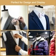thumbnail image 6 of Bonnlo Male Dress Form, Male Mannequin Adjustable Height Torso Body Display and Sewing with Wooden Stand, 6 of 7