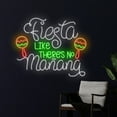 thumbnail image 3 of Handmadetneonsign Fiesta Like There's No Manana Neon Sign, Fiesta Neon Light, Maraca Led Light, 3 of 5