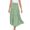 Mint Green, variant on matoen Women Casual Fashion Skirts Solid Color Ruched Elegant Skirt High Waist Drawstring Flowy Skirt